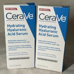 CeraVe Hydrating Hyaluronic Acid Serum 2‑Pack (2 × 30 ml) – Brand New, Authentic